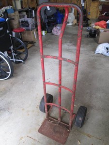 Metal hand truck moving dolly