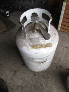 30lb propane cylinder some propane inside, not full