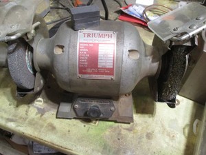 Triumph 6in Bench grinder with light