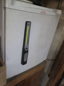 Sunbeam mini refrigerator and magnetic light