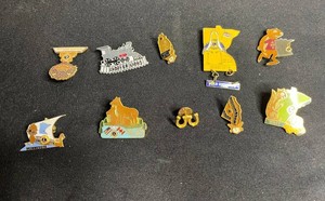 Vintage Minnesota Lions Club Convention Pins 10pc