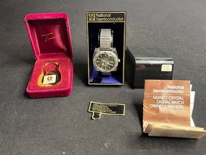 Vintage National Semiconductor Timex Watch (untested) & Graco Keychain Mixed Lot