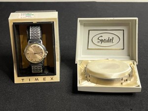 Vintage Timex Self-Winding Watch (untested) & Speidel Bracelet Mixed Lot