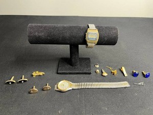 Vintage National Semiconductor Digital Watch (untested) & Estate Jewelry Mixed Lot