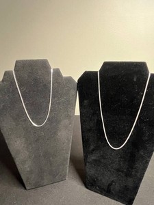 Italian 925 Sterling Silver Bismarck Necklaces - Pair (Lot of 2) one with $180 retail tag