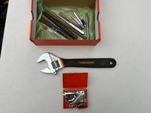 Toolshop Adjustable Wrench, Files, Punches & Socket Mixed Lot