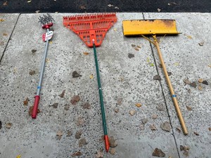 Corona LG 3634 Cultivator, Lawn Rake & Snow Shovel Mixed Lot
