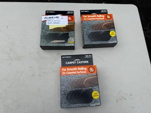 Get It Movin Carpet Casters Hard Wheel Sets (Lot of 3)