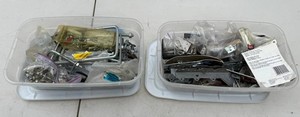 2-Bin Assorted Door & Gate Hardware Mixed Lot
