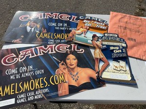 Camel Cigarette Store Display Signage Promo Advertising Ephemera Lot