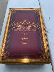 Budweiser Millennium Limited Edition Bottle & 4 Glasses Gift Set