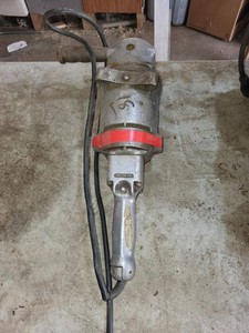 Vintage Industrial Electric Angle Grinder With Wire Wheel See Photos
