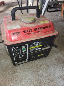 1000 Watt Brushless Portable Generator 120V 850W Rated 12V DC