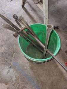 Assorted Vintage Automotive Tire Irons Lug Wrenches Pry Bars Lot