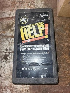 General Electric HELP 40 Channel CB Radio 3-5900 Portable Set Case