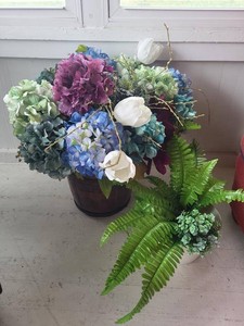 Lot of Assorted Artificial Floral Arrangements & Decor Centerpieces