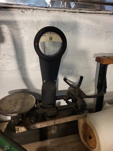 Vintage Detecto-Gram Counter Balance Scale Cast Iron Mechanical