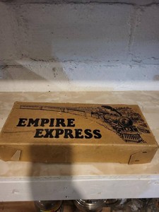 Vintage Empire Express Toy Train Set w Box Track Engine Car