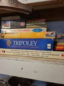 Vintage Board Games Puzzles & Childrens Books Mixed Lot Cadaco