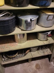 Vintage Cookware Lot Pressure Cookers Enamel Roaster Stock Pots