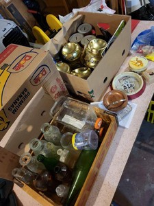 Vintage Advertising Bottle Lot Pepsi Crate Belair Cenex Ashtrays