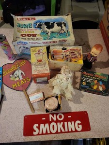 Mixed Vintage Advertising Toy Game Lot Rosko Sunbeam Spears