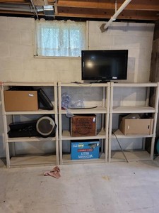 Sterilite Plastic Freestanding Utility Storage Shelving Units Set of 3