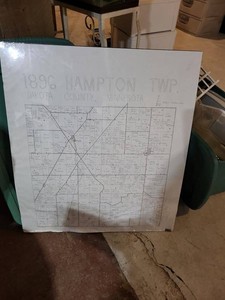 1896 Hampton Township Dakota County Minnesota Plat Map Poster