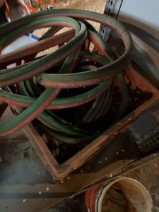 Twin Welding Torch Hose Red Green Grade R w Fitting Made in USA