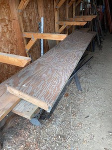 Aluminum Scaffold Walk Plank Platform with Plywood Deck Approx 12ft