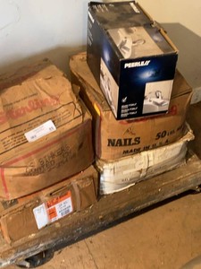 Group Hardware Supplies ProFlo Faucet Nails Fasteners Boxed Lot