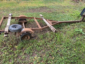 Sea King Single Axle Boat Trailer Vintage Project Trailer
