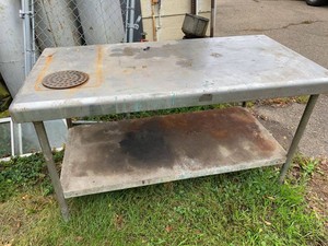 Commercial Stainless Steel Prep Work Table w Lower Shelf Heavy Duty