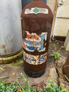 Vintage CO2 Gas Cylinder Bottle St Paul MN Display Tank