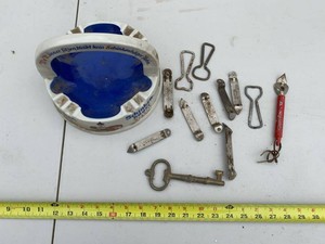 Group Vintage Advertising Ashtray & Bottle Opener Assortment