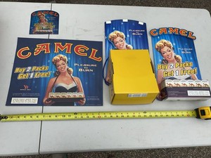 Group Camel Advertising Signs Counter Display Tobacco Promo Pieces