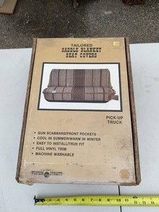 Western Dynasty Saddle Blanket Seat Covers Pickup Truck #911 Blue