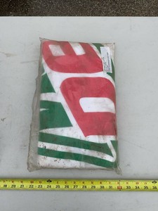 Vintage Advertising Banner Flag Red Green White Sealed in Package