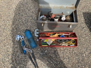 Group Craftsman Toolbox Hand Tools & Plumbing Supplies Mixed Lot