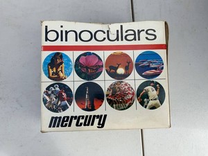 Vintage Mercury Binoculars With Original Box Black Compact Optics