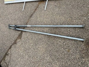 Pair of Ratcheting Cargo Load Lock Bars Trailer Van 7.5ft Steel