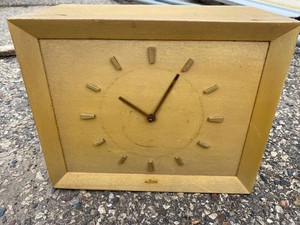 Vintage NuTone Electric Wall Clock Telechron Movement Wood Case