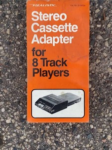 Realistic Stereo Cassette Adapter for 8 Track Players 12-1875A