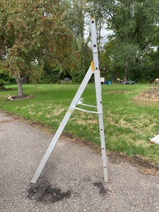 Werner Job-Master 387 8ft Aluminum Step Ladder Type II 225 lb