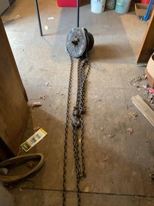 CML Moore Hoist Corp All-Lite 12 Ton Manual Chain Hoist Vintage