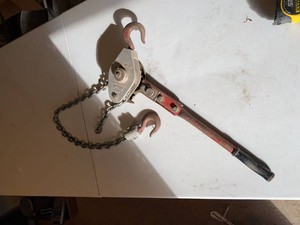 Unbranded 1000 lb Lever Chain Hoist Ratchet Come Along Puller