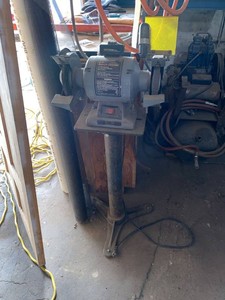 Craftsman 6in Bench Grinder on Pedestal Stand Wire Wheel Guard