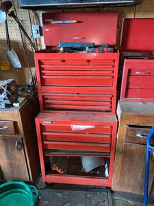 Group Stack-On Rolling Tool Chest with Assorted Hand Tools & Bits
