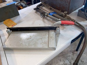 Manual Floor Tile Cutter Guillotine Style Bench Top 12in Guide