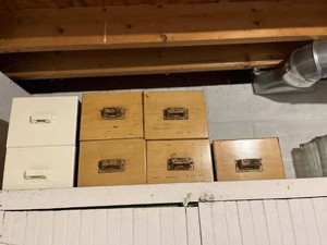 Vintage Industrial Storage Drawers Wood Metal Mixed Workshop Lot